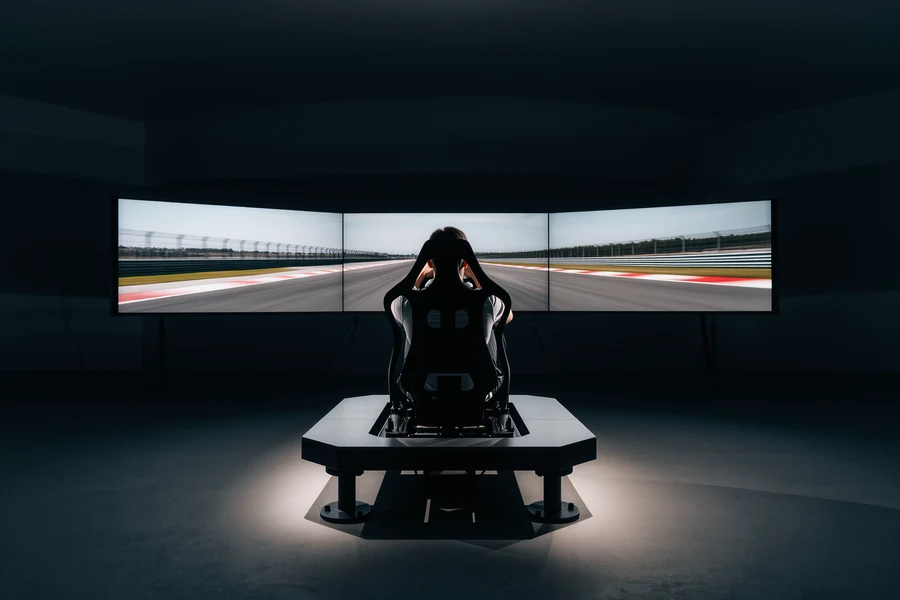 Featured image for Immersive Racing: The Thrill of Motion Simulator Technology showing sim racing content