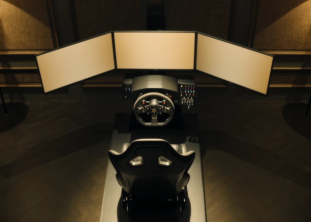 Featured image for Ultimate Sim Racing Hardware Guide showing sim racing content