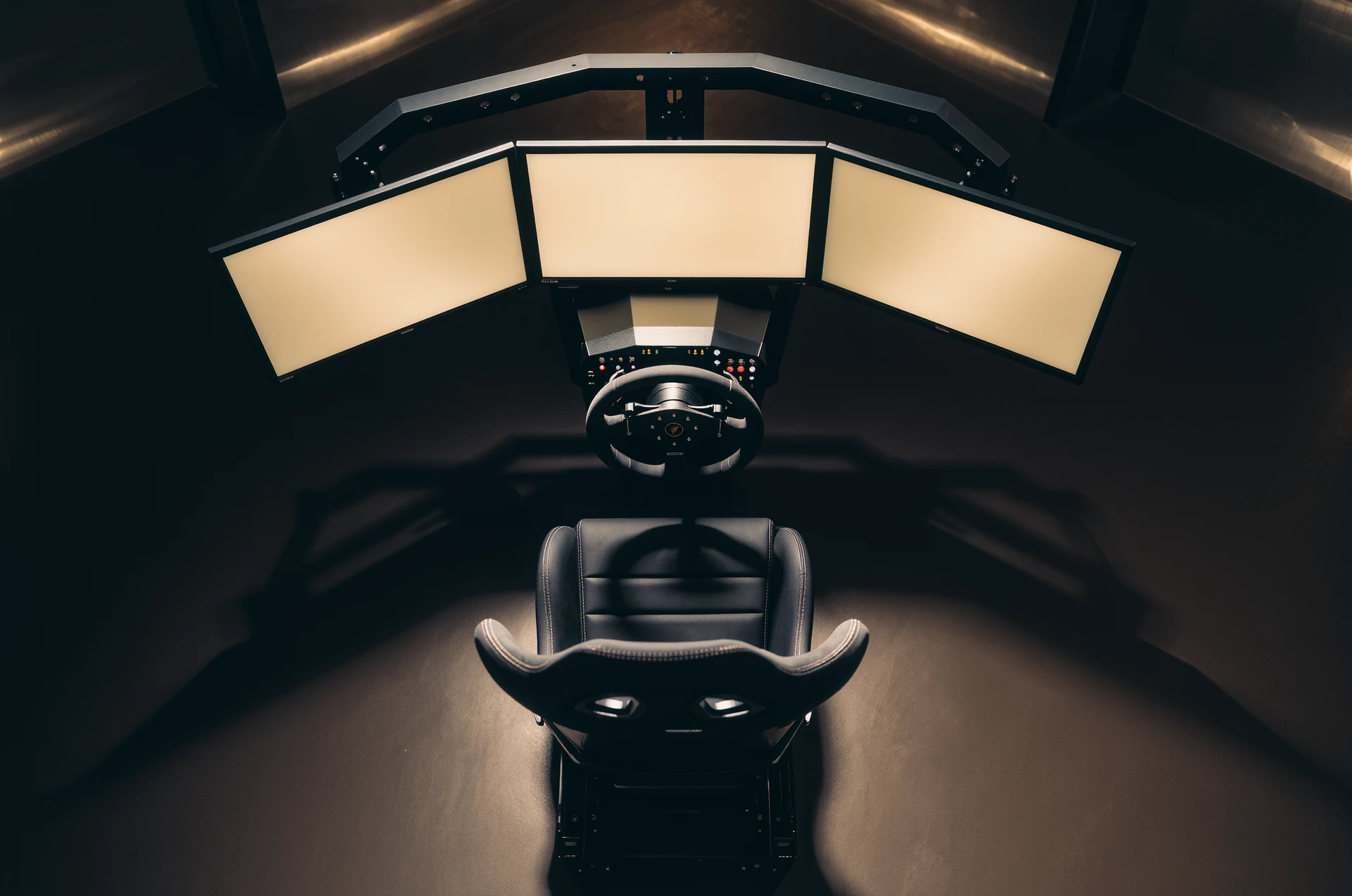 Featured image for Level Up Your Racing Game with an Entry Level Sim Rig showing sim racing content
