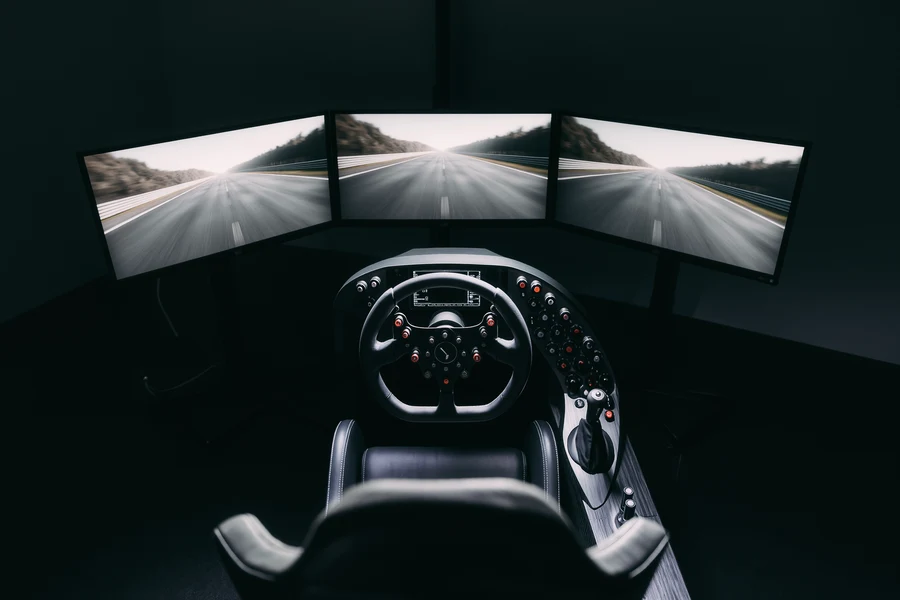 Featured image for Mastering the Art of Racing in rFactor 2 showing sim racing content