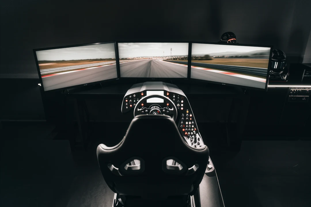 Featured image for Revolutionizing Sim Racing with Cutting-Edge Technology News showing sim racing content