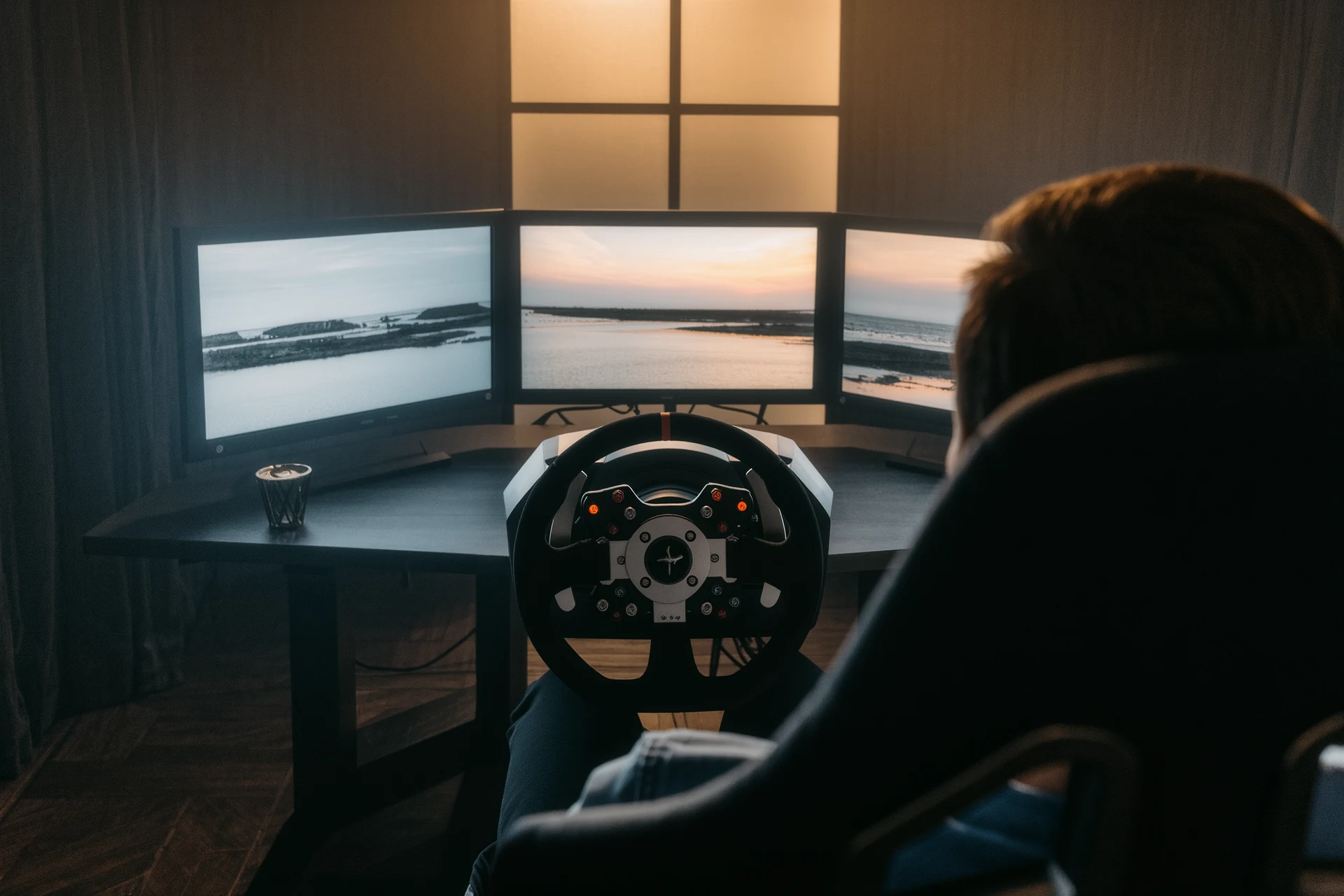 Featured image for Revving Up: Sim Racing Exhibition showing sim racing content
